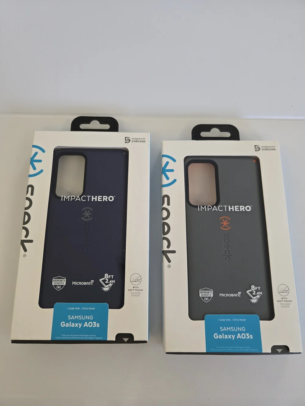Lot Of 8 Speck ImpactHERO Phone Case - 2 Gray, 6 Navy Galaxy AO3s